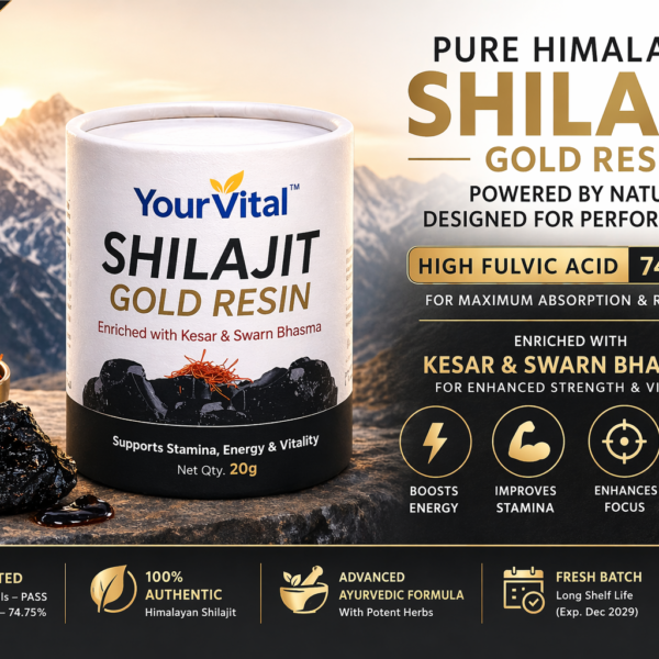 Shilajit Resin Gold with Kesar — 20g